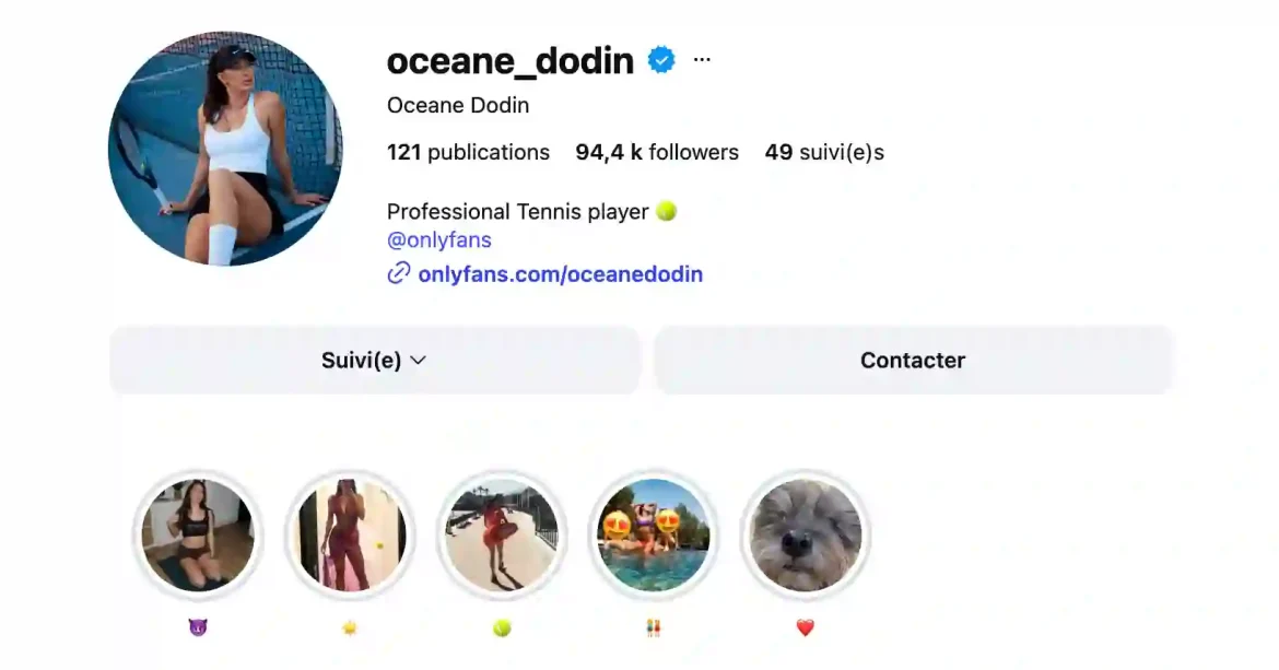 Quand le tennis féminin bouscule ses codes : Océane Dodin et le pari OnlyFans